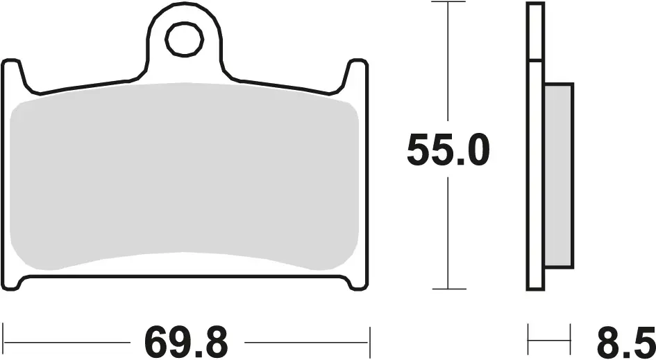 TRW ZF brzdové destičky KH145 KH236 organické SUZUKI GSXR 750 88-93, GSXR 1100 89-92, TRIUMPH DAYTONA 955 96-06, SPEED TRIPLE 955 99-04, DAYTONA 1200