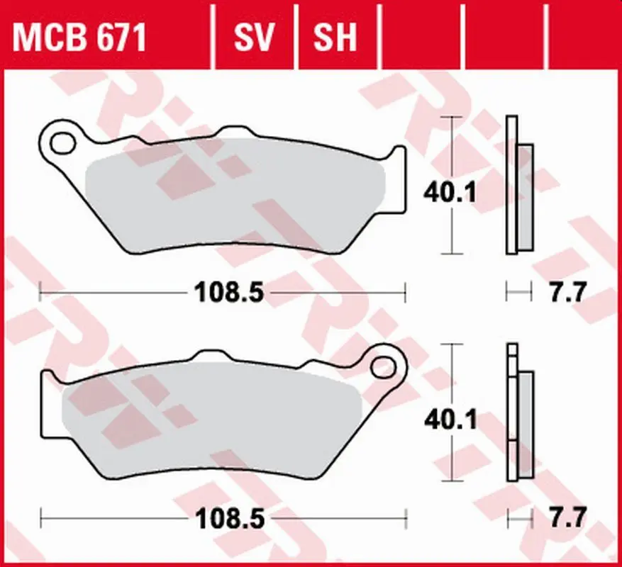 TRW ZF brzdové destičky KH209 sintrované STREET BMW R 1200/1250 GS/ADV/R/RS/RT 13-, K 1600GT/GTL 11-, DUCATI SCRAMBLER 800, DIAVEL/X DIAVEL 1200/1260