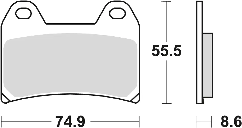 TRW ZF brzdové destičky KH244 organické APRILIA PEGASO 650 05-10, BMW F 800 GT /R / S / ST 08-16, KTM 790 ADV 19-, 1090 ADV 17-, SUZUKI GSX 1200