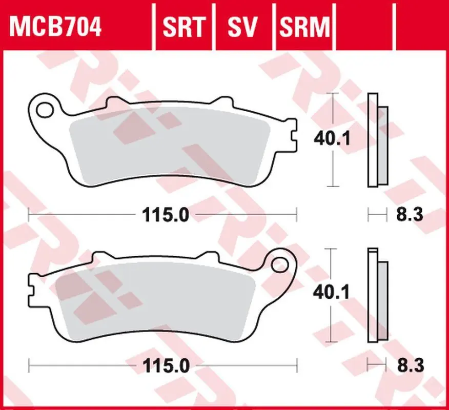 TRW ZF brzdové destičky KH281 sintrované HONDA NSS 250 JAZZ 01-04, FJS 400 SILVERWING 06-08, FJS 600 SILVERWING 01-10 přední ( )