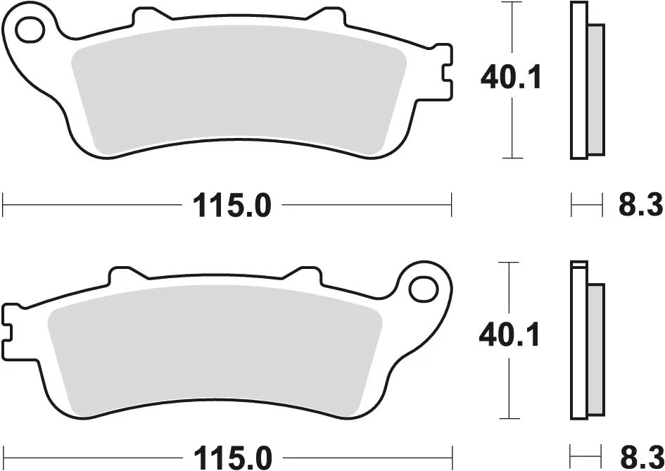 TRW ZF brzdové destičky KH261 sintrované STREET HONDA NT 650 V DEAUVILLE 02-05 VFR 800 98-13, XL 1000 V 99-13 CBR 1100 97-08 STX 1300 02-16 VT 1300