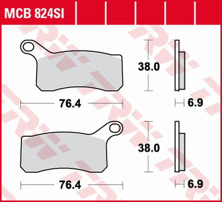 TRW ZF brzdové destičky KH462 sintrované OFFROAD KTM SX-F/XC 450 ATV 08-11, SX/XC 505 ATV 08-13, XC 525 ATV 08-13 přední ( )