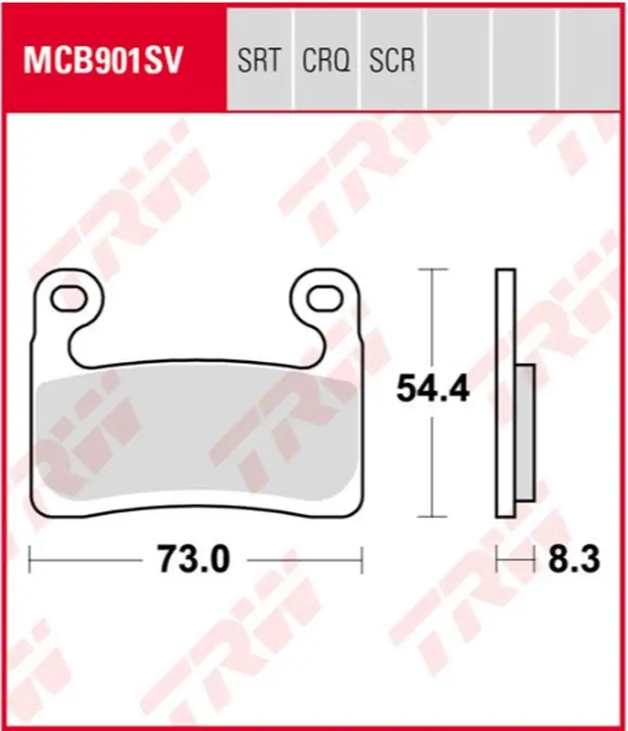 TRW ZF brzdové destičky KH724 sintrované STREET BMW R 1250 GS ADVENTURE 19-21, BMW R 1250 GS 19-21, BMW R 1250 RT 19-21, BMW S 1000 RR 19-21 přední