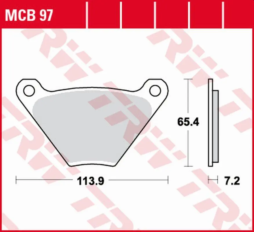TRW ZF brzdové destičky KH024/2 organické HARLEY-DAVIDSON FL/FLH/FLHS 1200, FLH/FXB/FXE/FXEF/FXS 1340 75-85 přední/zadní ( )