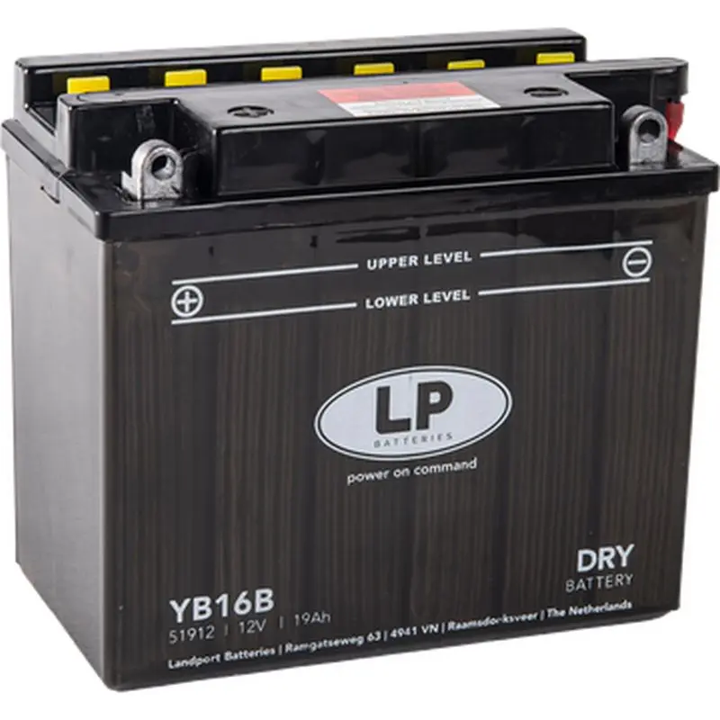 LANDPORT akumulátor YB16B (MD LB16B) 12V19AH 175X100X155 obsluhovaný - elektrolyt zvlášť (2) UE48 ( )