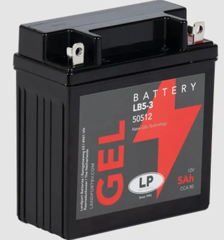 LANDPORT akumulátor gelový GB5L-B (MG LB5-3) 12V 5AH 119X60X128mm bezúdržbový - nabitý (12) - nahrazuje GB5LB L (MG LB5L-B;GB5-3;GB53 L) ( )