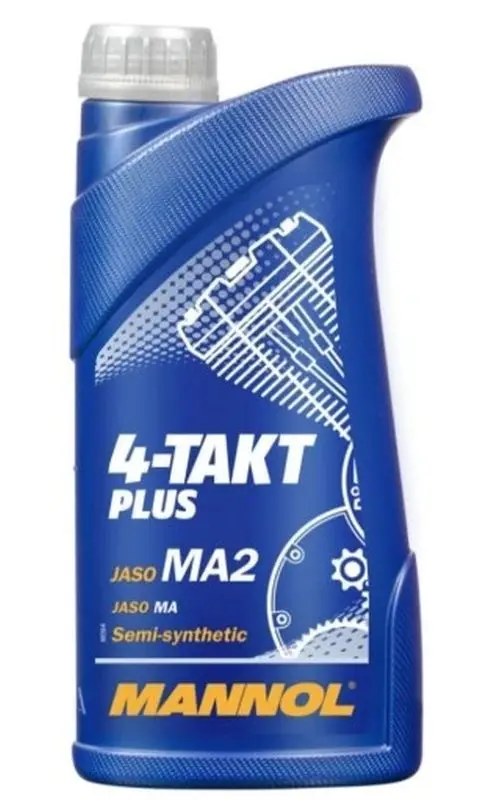 MANNOL motorový olej 4T PLUS 10W40 1L (API SL, JASO MA/MA2) polosyntetický (7202) - karton 40 kusů (set) ( )