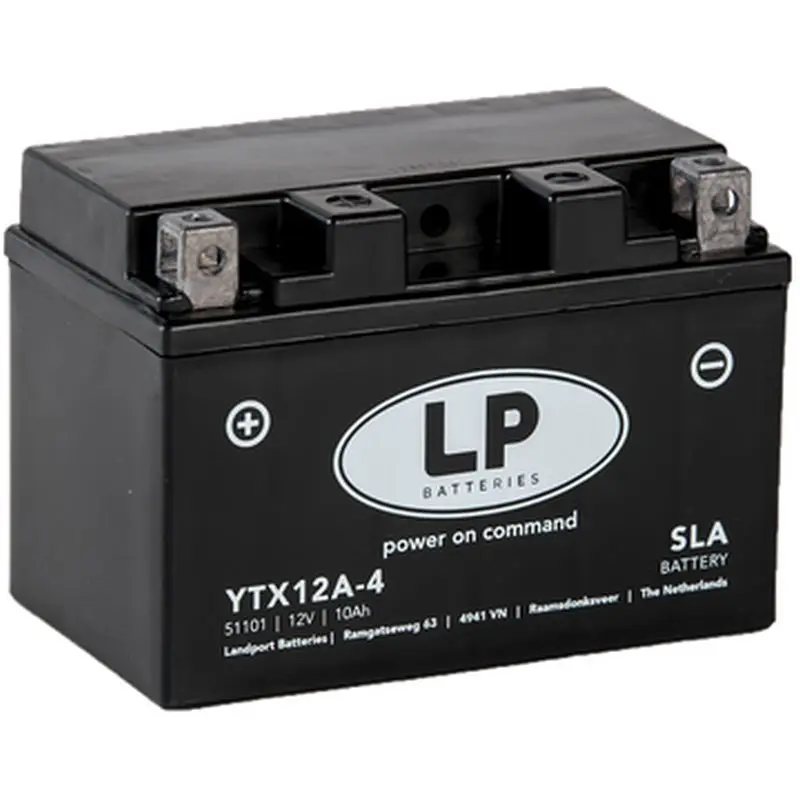 LANDPORT akumulátor YTX12A-4 (MS LTX12A-4) (YT12A-BS) 12V 10AH (150X88X105mm) SLA bezúdržbový - zalitý (6) ( )