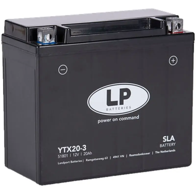 LANDPORT akumulátor YTX20-3 (MS LTX20-3) (YB18L-A/YTX20L-BS) 12V 18AH (175X87X155mm) (270A) SLA bezúdržbový - zalitý (4) ( )