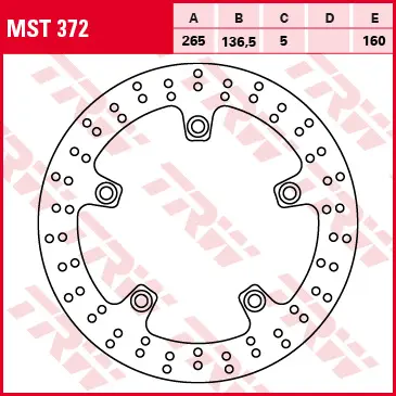 TRW ZF brzdový kotouč zadní BMW F 650 / 700 / 800 GS / R / S / GT 08-, R 1200 GS / ADV / HP2 / R-NINE T / RT / R 05-13, K 1200 R / S 05-09, K 1300 R /