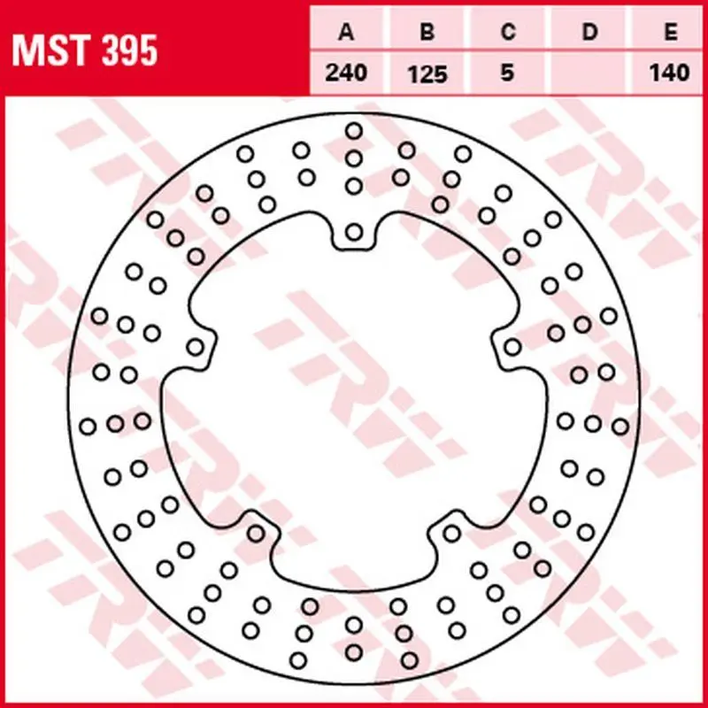 TRW ZF brzdový kotouč zadní APRILIA SR 125/300 11-, GILERA NEXUS 250 06-08, NEXUS 125 07-15, NEXUS 300 08-14, NEXUS 500 04-15, PIAGGIO X7 125/250