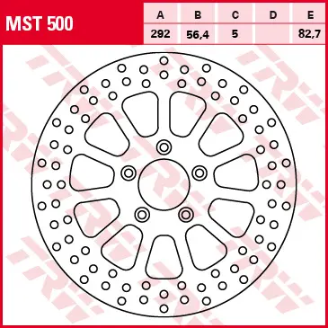 TRW ZF přední brzdový kotouč HARLEY DAVIDSON 883 / 1200 / 1450 / 1584 / 1690 99-14 (TRW ZF přední brzdový kotouč HARLEY DAVIDSON 883 / 1200 / 1450 /)