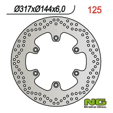 NG přední brzdový kotouč HONDA NTV 650, VF 750 C 93-99, ST 1100, VT 1100 (317X144X6) (NG přední brzdový kotouč HONDA NTV 650, VF 750 C 93-99, ST)