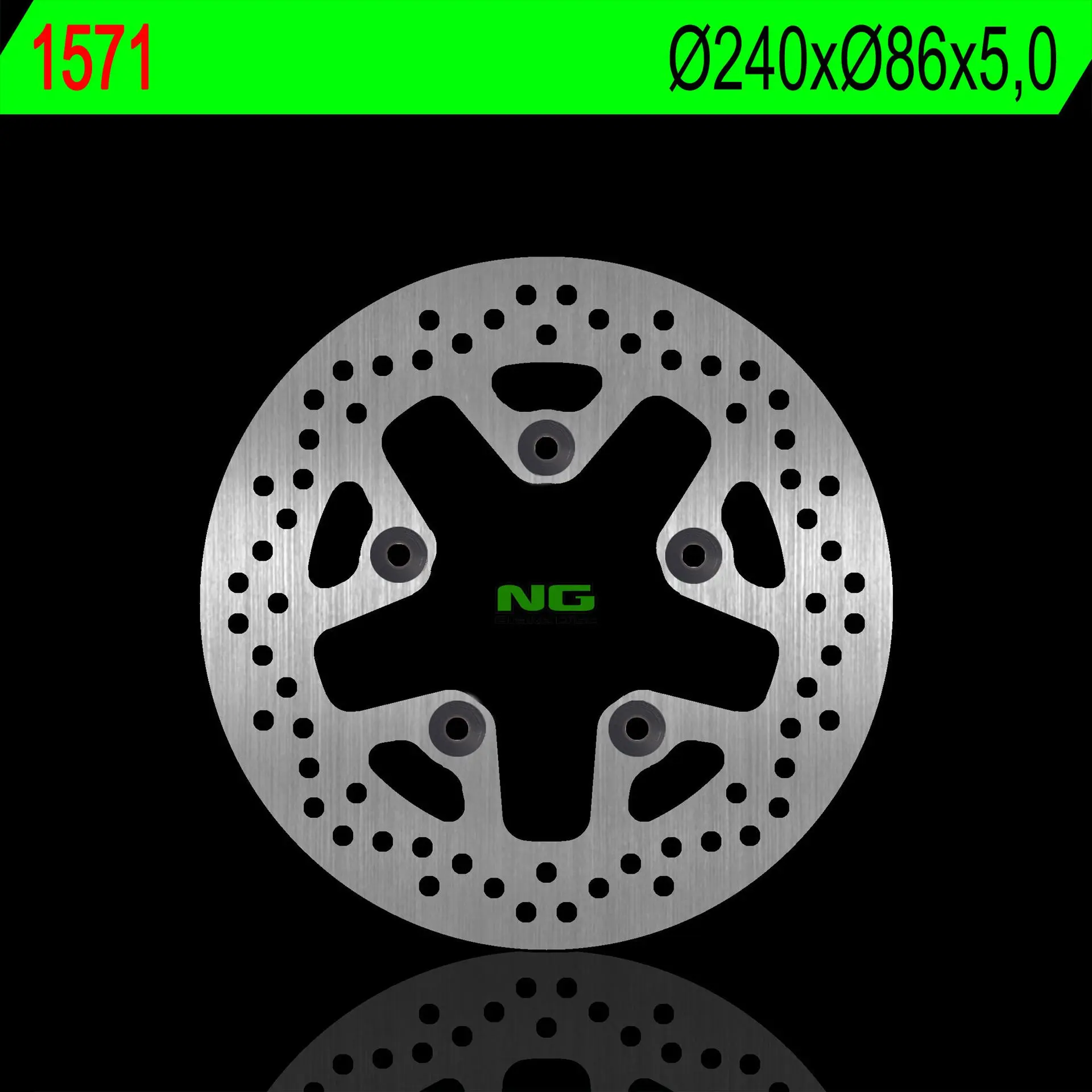NG zadní brzdový kotouč KTM SUPER DUKE 1290 14-18 (240X86X5,0mm) (5X8,5mm) ( )