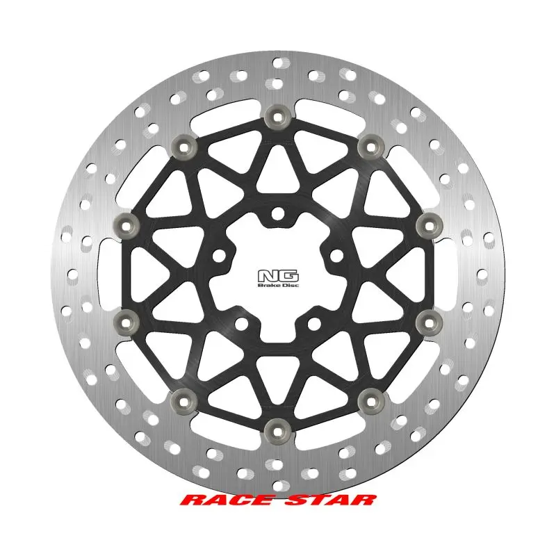 NG přední brzdový kotouč RACE STAR PREMIUM KAWASAKI ZX 10R SE ABS 19-20, ZX 10RR ABS 17-24 (330X70X5mm) (5X10,25mm) plovoucí (střed hliníkový,