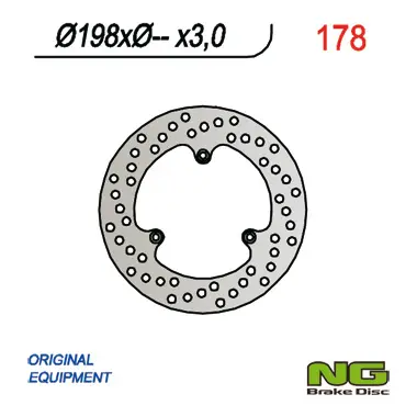 NG přední brzdový kotouč KTM 60/65/85 SX (198X-X3) ( )