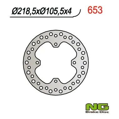 NG zadní brzdový kotouč POLARIS 500/600/700/800 SPORTSMAN (219X105X4) (4X9,5mm) ( )