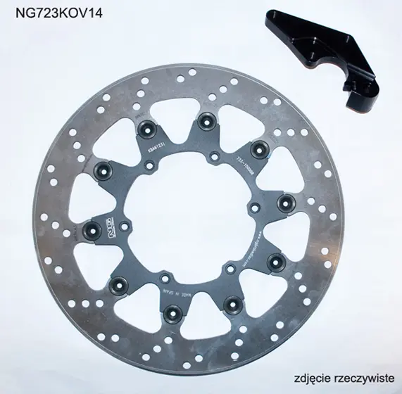 NG brzdový kotouč přední s adaptérem OVERSIZE (320X118X5) YAMAHA YZF 450 08-15 (NG723K14) ( )