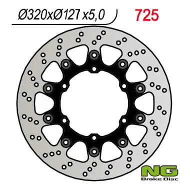 NG brzdový kotouč přední HUSABERG FS 650 05-08, FS 450 15-17, SUPERMOTO 701 15-17, KTM DUKE 620 / 640 94-02, LC4 640 ADV 01-02, LC4 660 SMC 05-08, SM
