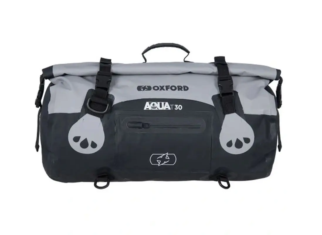 OXFORD brašna AQUA T-30 ROLLBAG voděodolná objem 30L barva černá/šedá ( )