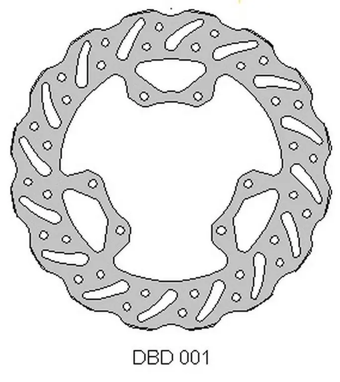 DELTA BRAKING přední brzdový kotouč HONDA CR 125 95-07, 250 95-01, CRF 250 04-14, CRF 450 02-14 WAVE (240X101X3mm) (6X6,5mm) (NG066) ( )