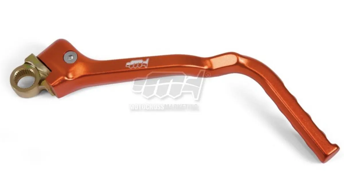 M.C. startovací páka hliníková barva oranžová KTM SX/EXC 250,300 11-16, SXF 250 11, EXCF 350/450/500 12-16 ( )