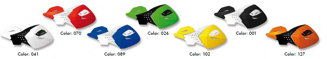 UFO náhradní plasty pro kryty páček ESCALADE PM01646026 barva černá/zelená ( )