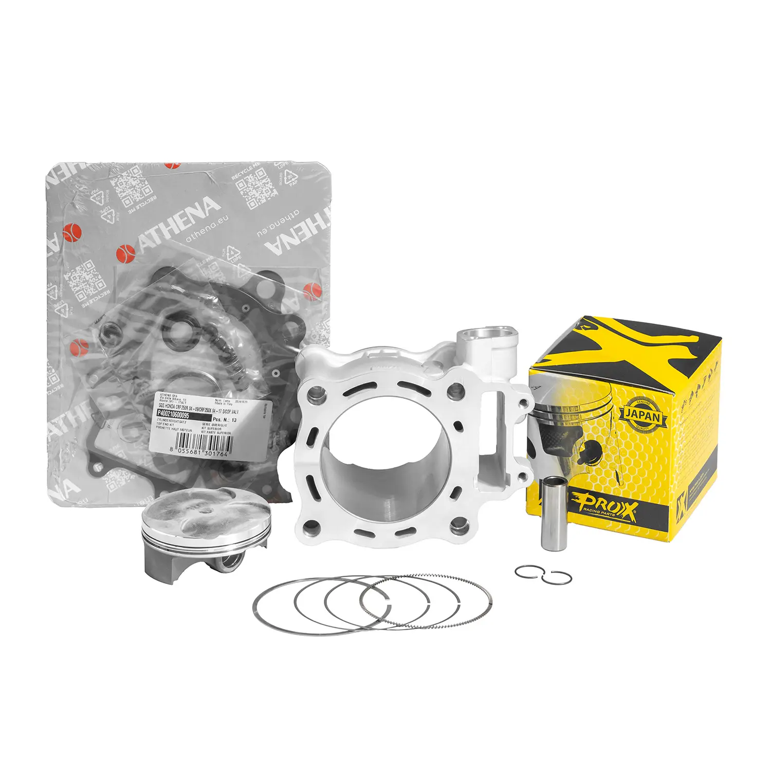 PROMX kompletní válec (CYLINDER + píst PROX + těsnění TOP-END ATHENA ) HONDA CRF 250 R '04-'07 , CRF 250 X '05-'17 STANDARD 78,00 MM ( )