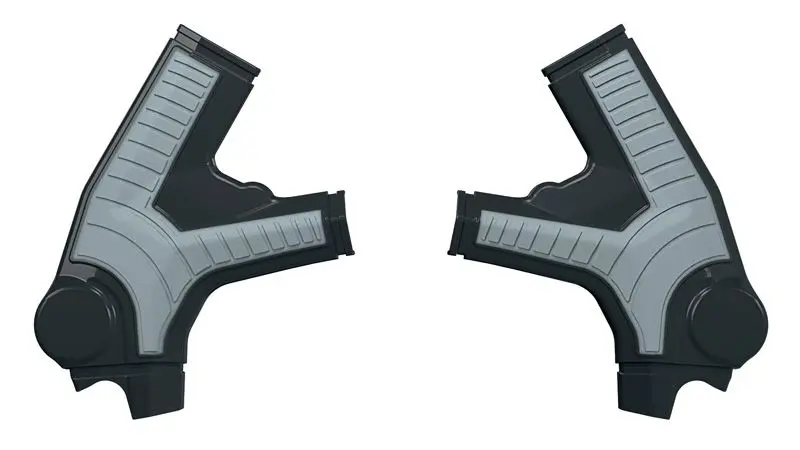RACETECH (RTECH) kompletní kryty rámu BI-MATERIAL SUPER GRIP SURRON ULTRA BEE '23-'25 barva černá / šedá ( )
