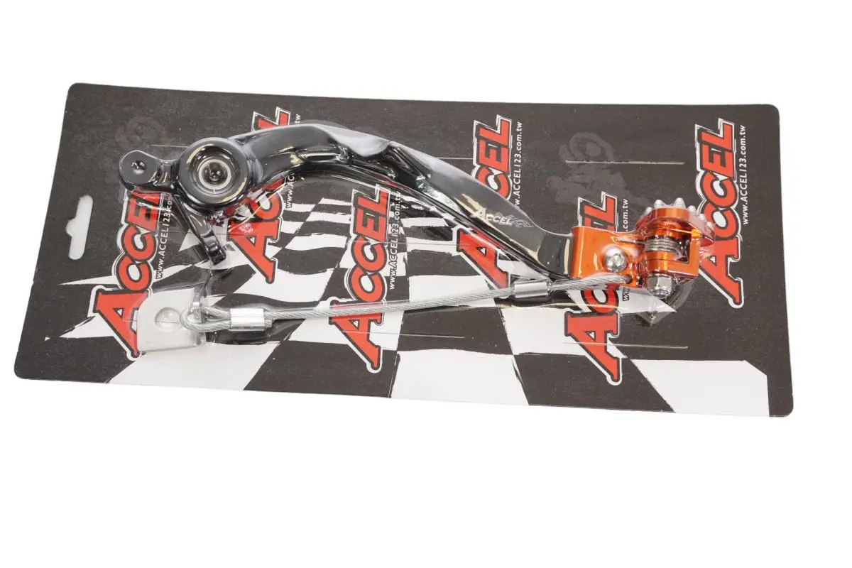 ACCEL páka nožní brzdy KTM SX / XCF / XC / EXCF 125 / 250 / 300 / 350 / 450 / 500 23, HUSQVARNA TX / FC / FX 23, (A46013050144) barva oranžová ( )