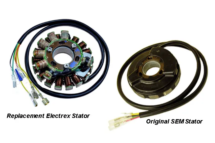 ELECTREX vinutí alternátoru (stator) se světly KTM 400/600/620 83-99(LC4), HUSABERG do 99, HUSQVARNA TE410/510 ( )