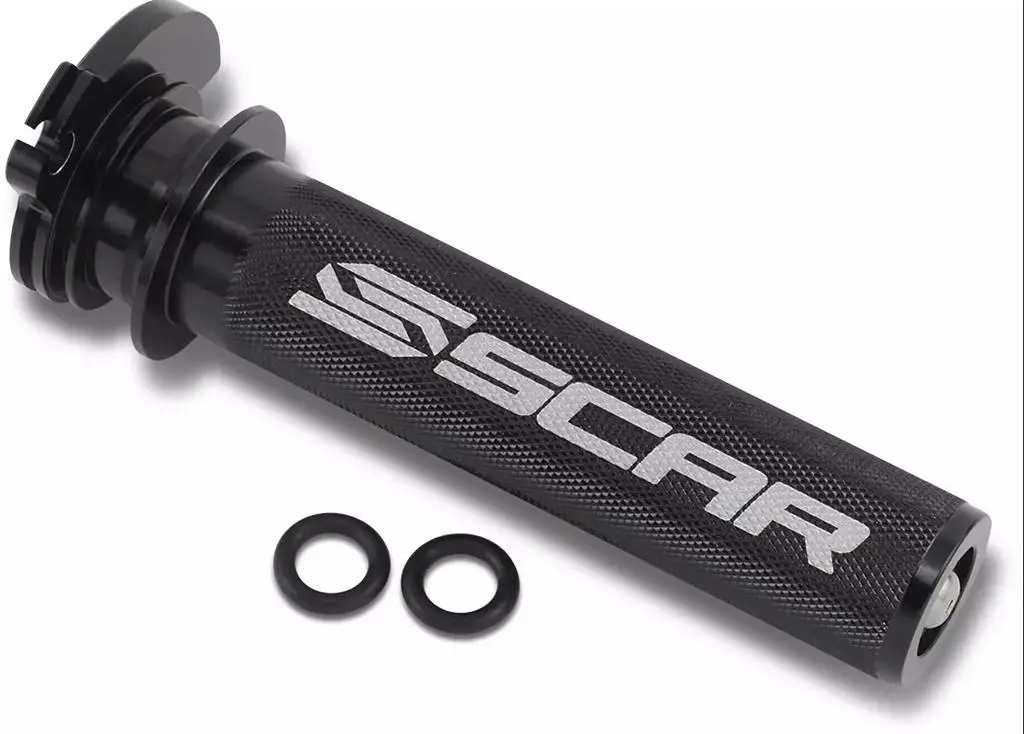 SCAR nová závodní plynová rukojeť hliníková s ložiskem SX 50 12-20, SX 65 02-20, HUSQVARNA TC 60/65 17-20 barva černá ( )