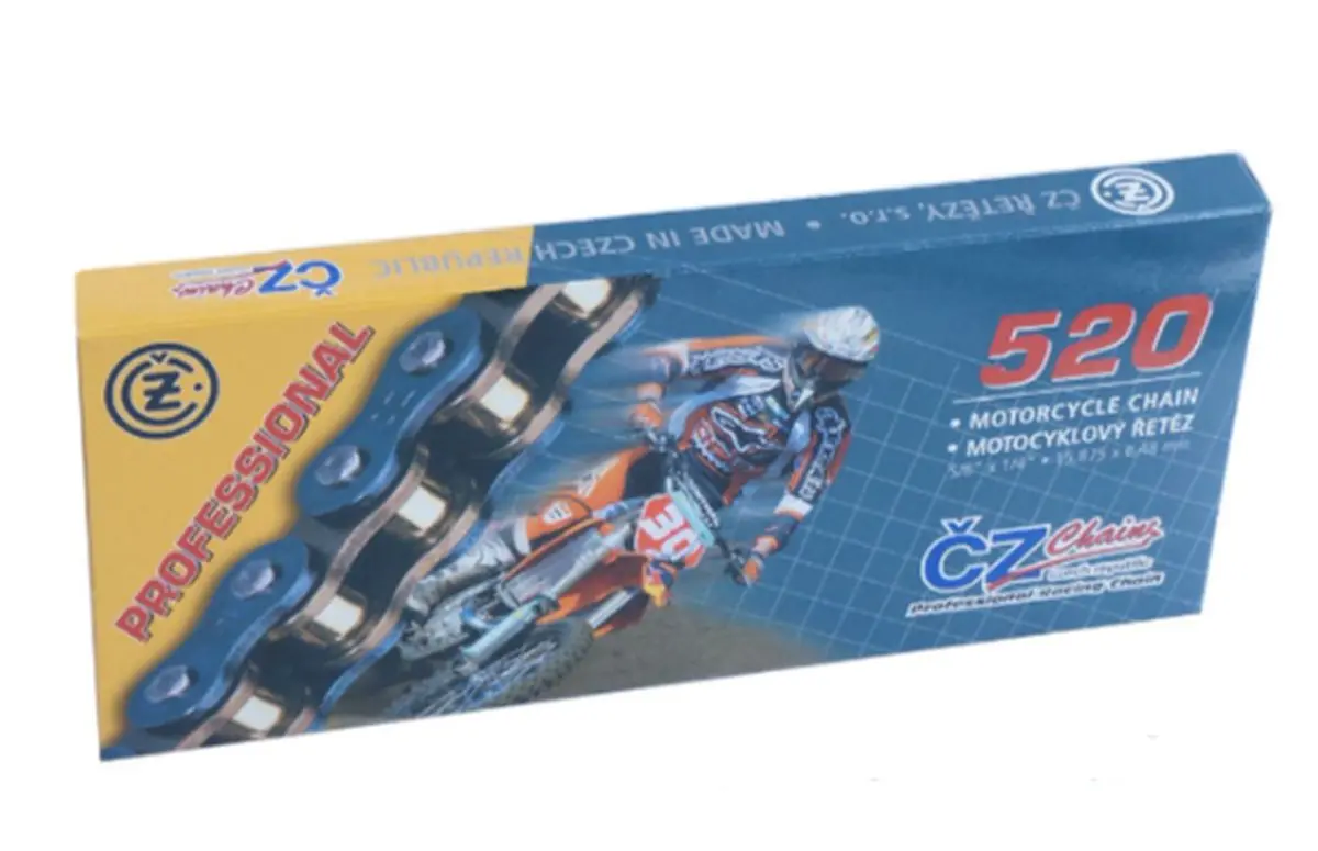 CZ hnací řetěz 520 EC (120 článků) MOTOCROSS do 550 ccm + spona ( )