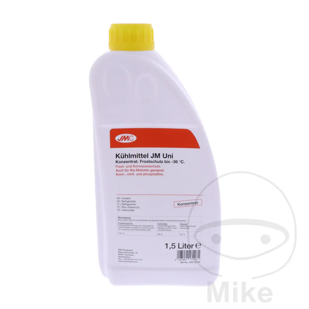 JMC chladící kapalina JMC Universal 1.5 Liter GLY 5300215 ADIVA AD 125 08-10, AD 250 07, AD 250 IE 08-10, ADLY/HER CHEE/HERKULES AIR TEC SSII 50 LC