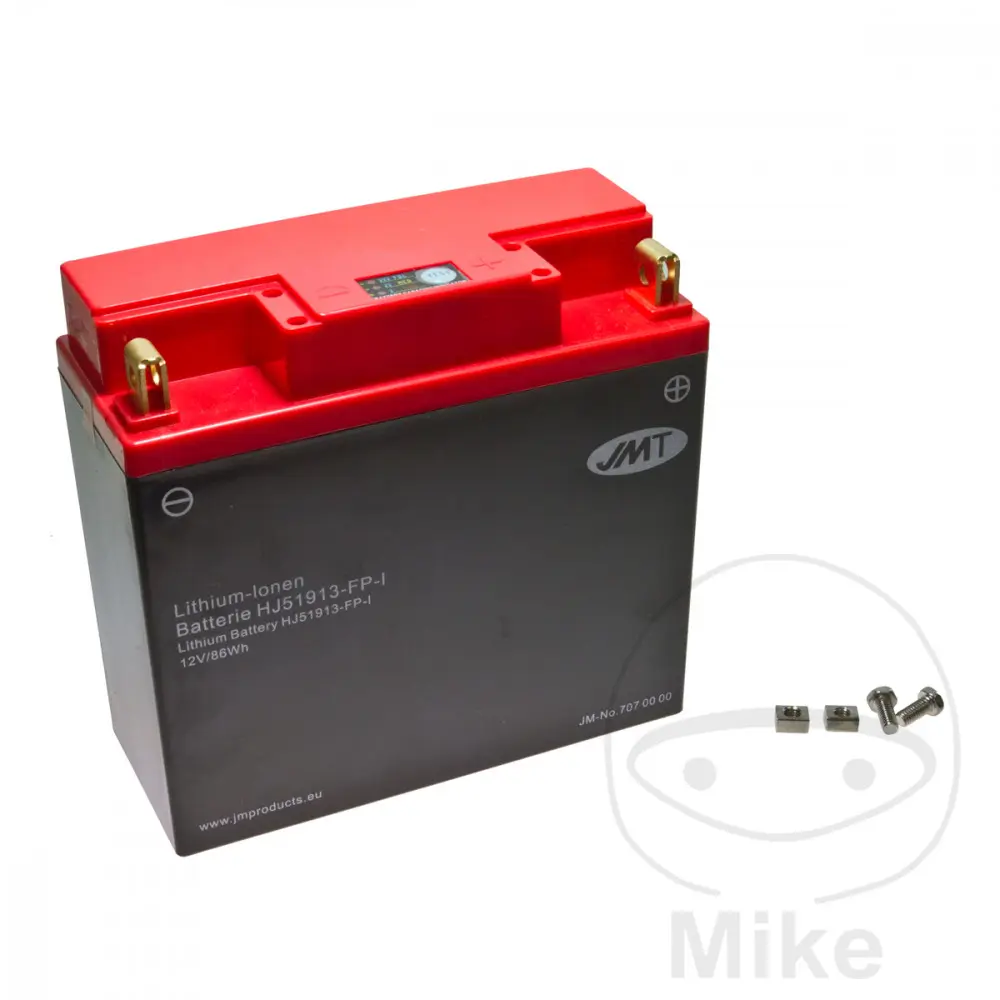 JMT motocyklový akumulátor HJ51913-FP JMT Lithium-iontová s ukazatelem BMW K 75 84-86, K 75 /2 92-94, K 75 /2 ABS 92-94, K 75 /2 EDITION 96, K 75 /2