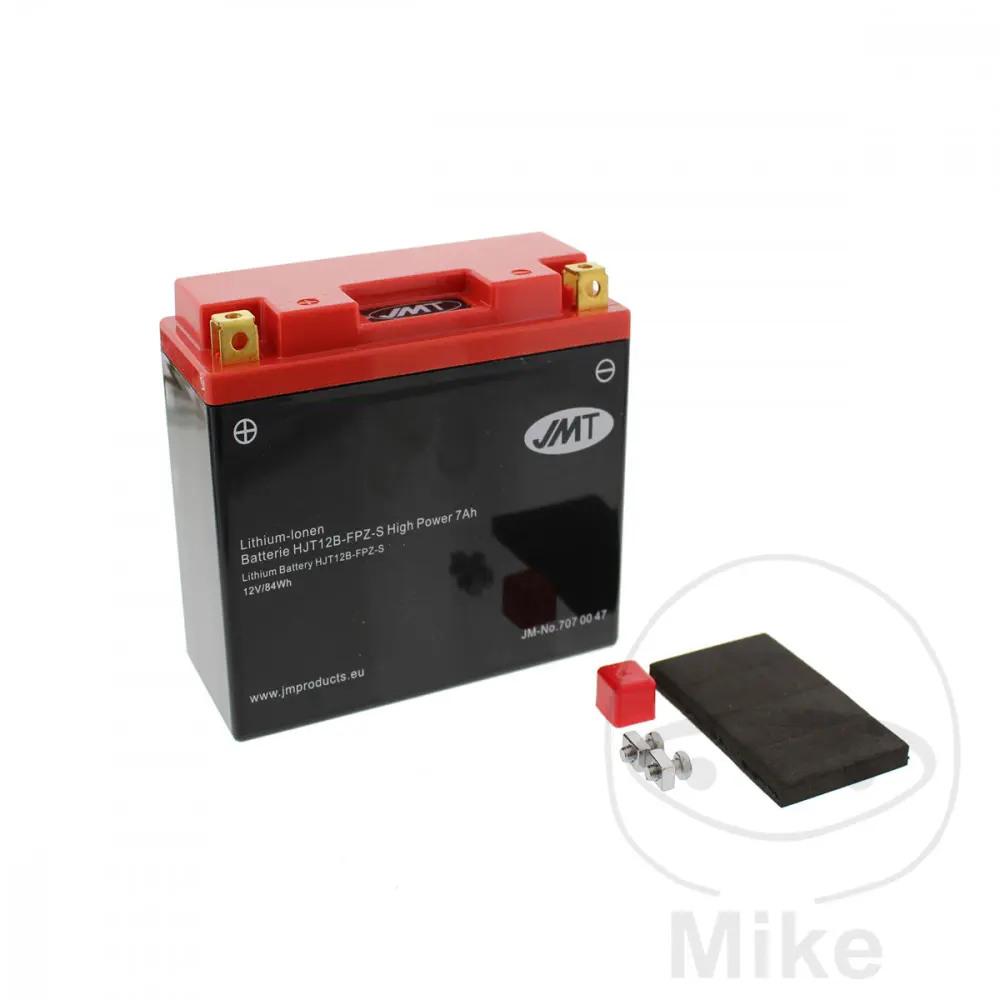 JMT motocyklový akumulátor HJT12B-FPZ-S JMT Lithium-iontová HIGH Power 7AH APRILIA SPORT CITY 125 04-08, SPORT CITY 200 06-08, SPORT CITY 250 IE