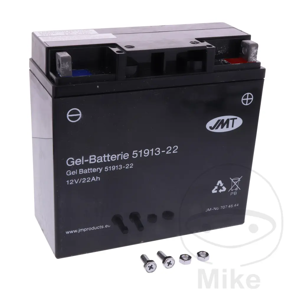 JMT motocyklový akumulátor 51913 Gel JMT Yuasa 7070972 0042 6ON 0077 BMW K 75 84-86, K 75 /2 92-94, K 75 /2  ABS 92-94, K 75 /2 EDITION 96, K 75 /2