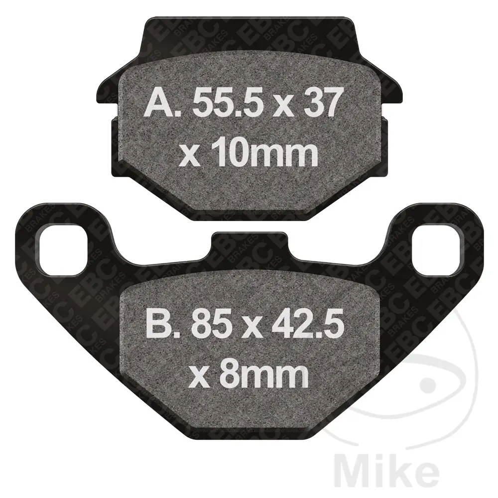 EBC brzdové destičky Carbon SCO EBC AEON ELITE 125 12-16, ELITE 350 I 12-16, URBAN 125 12-15, URBAN 350 I 12-16, KYMCO AGILITY 125 R16 CITY 08-17,