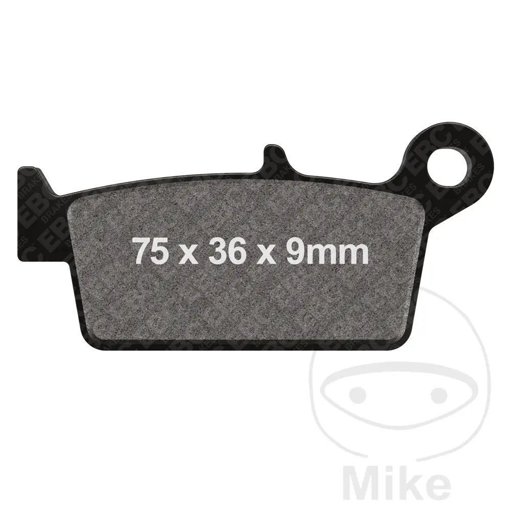 EBC brzdové destičky Sinter R EBC nebo 7872914 FANTIC ENDURO 50 E PERFORMANCE 15-16, ENDURO 125 E PERFORMANCE 15-16, MOTARD 50 M PERFORMANCE 15-16,