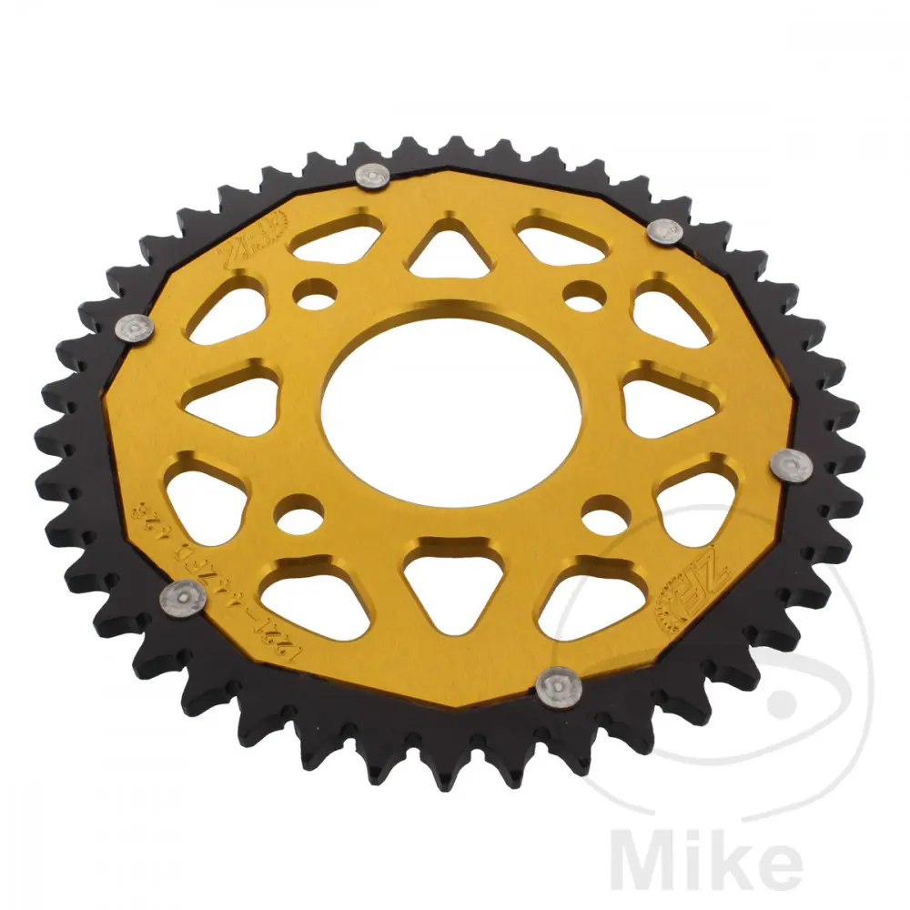 ZF Sprockets rozeta Dual 44Z typ 428 zlatá ZF vnitřní průměr 058 rozteč děr 090 HONDA CB 125 F (GLR125) 15-16, CB 125 F (GLR125WH) CBS 17-20, CBR 125