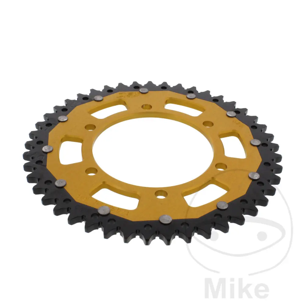 ZF Sprockets rozeta Dual 45Z typ 525 zlatá ZF vnitřní průměr 120 rozteč děr 140 KAWASAKI KLV 1000 04-06, SUZUKI DL 650 V-STROM 04-11, DL 650 U3