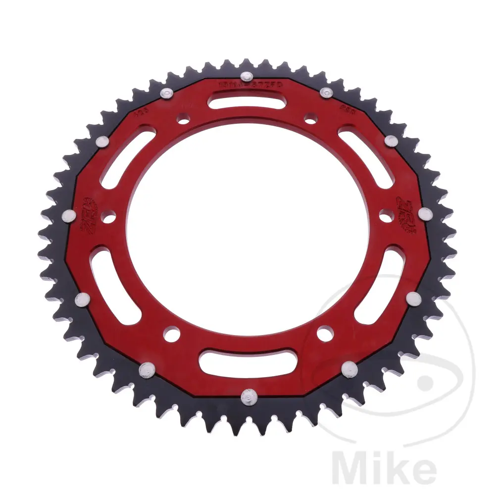 ZF Sprockets rozeta DUA 57Z pro řetěz 428 červená ZF vnitřní průměr 136 rozteč děr 156 FANTIC CABALLERO 125 DELUXE ABS 21-24, CABALLERO 125 FLAT TRACK