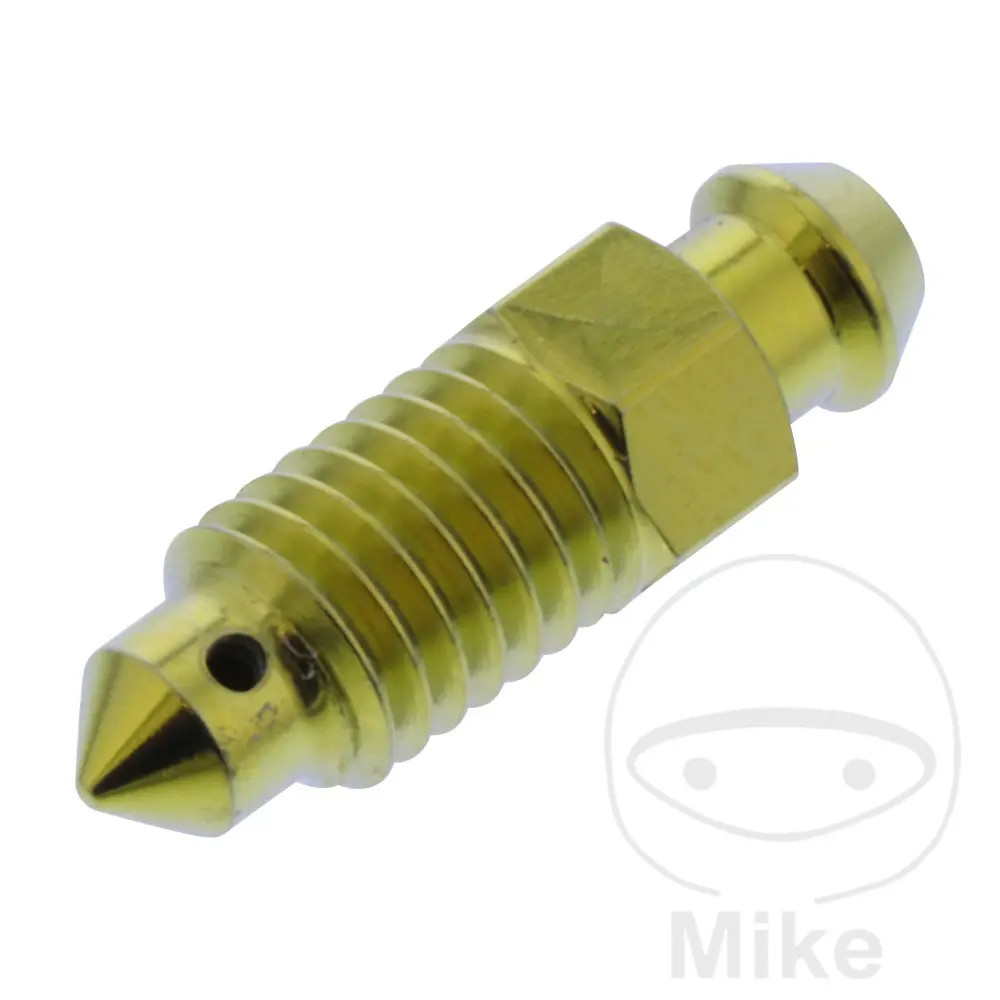 JMP odvzdušňovací šroub   M8X1.25 mm Titan zlatý APRILIA AMICO 50 GL 96-99, AMICO 50 SPORT 92-93, ARRECIFE 125 04-06, ARRECIFE 200 04-06, ARRECIFE 250