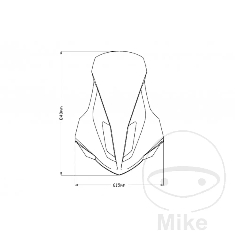 Puig plexi TOUR V-TECH PUIG transparent YAMAHA GPD 125 A NMAX ABS 21-23, GPD 155 A NMAX ABS 21-23 ( )