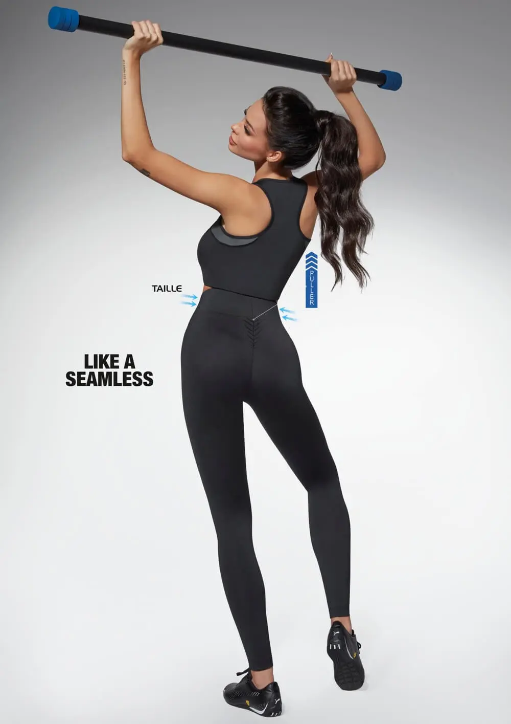 Sportovní legíny PERFECTBODY Bas Bleu černé