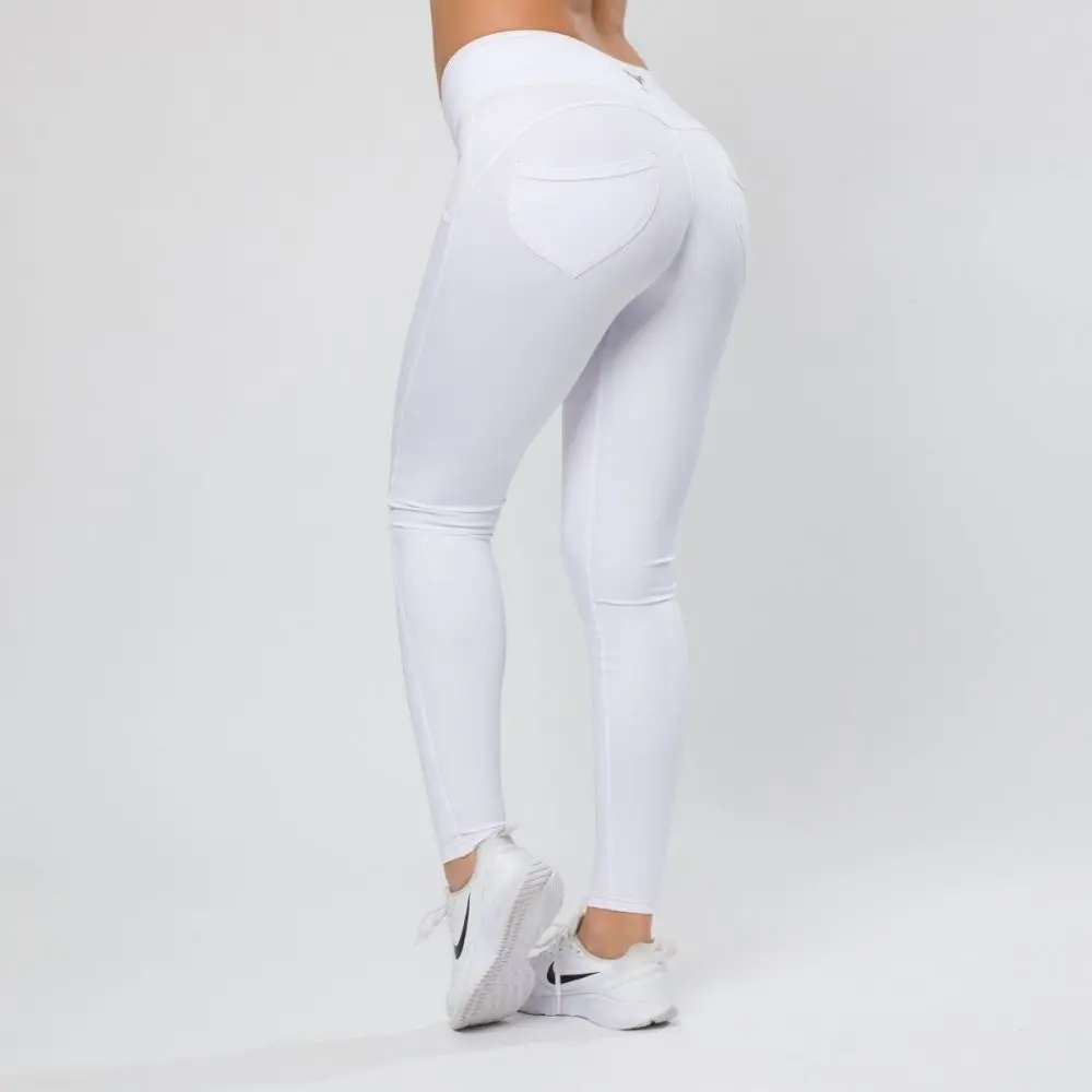 Push up Legíny White pants Yastraby,