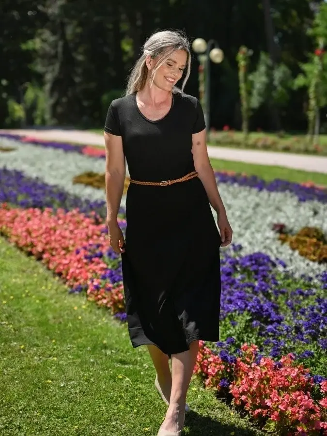 Evona Dámské dlouhé šaty AMELINA V 023