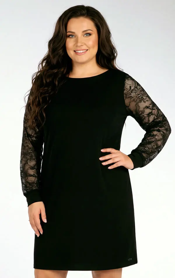 LITEX Tunika dámská pro plnoštíhlé PLUS SIZE s krajkou