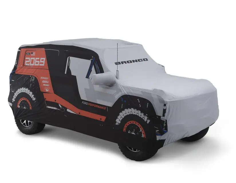 Coverking Ochranná plachta Premium 3D vícebarevná grafika Bronco