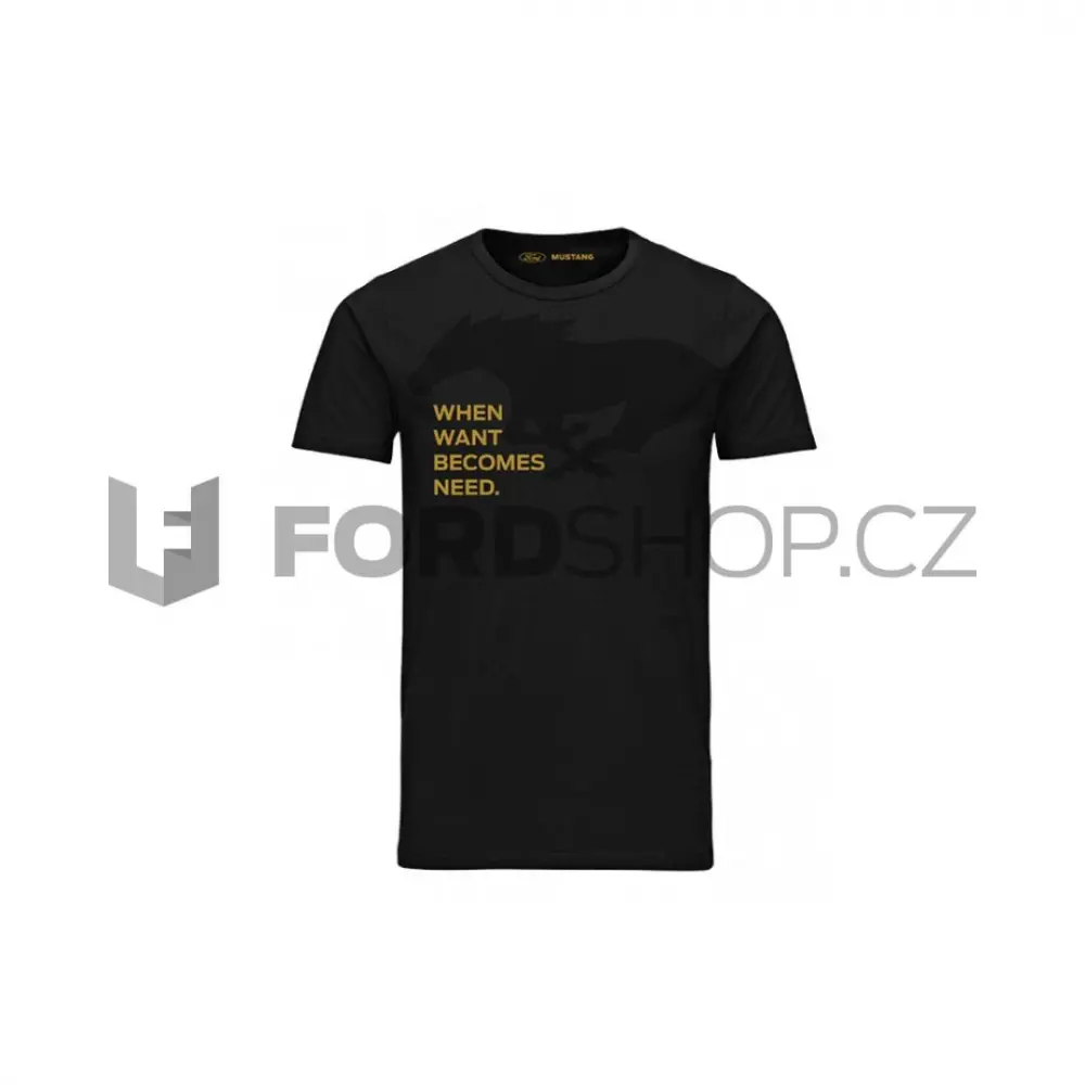 Tričko Ford Mustang GOLD